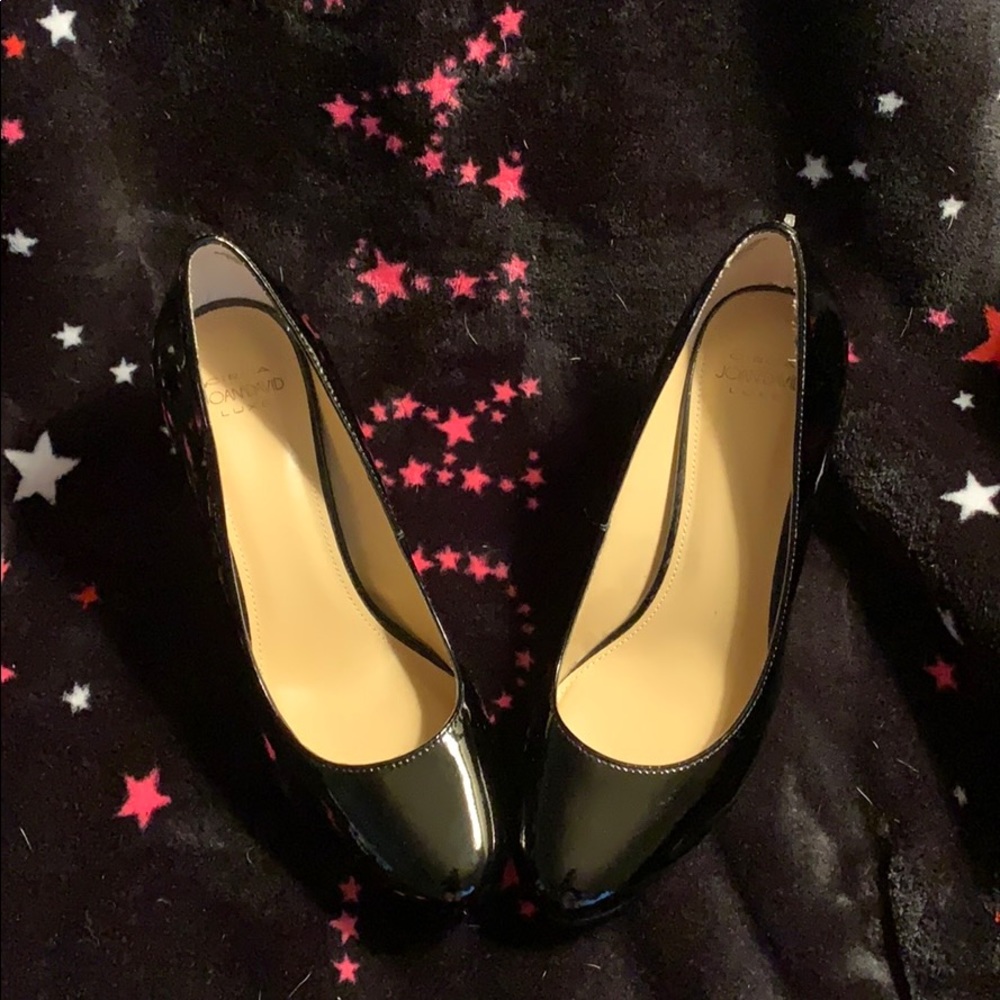 Joan and David, Black patent leather heels